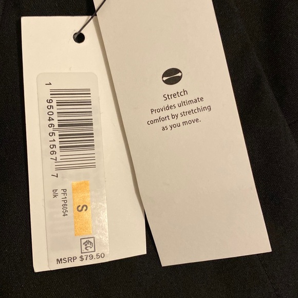 Calvin Klein Performance Front Pleat Tapered Pants with Pockets - Picture 3 of 4